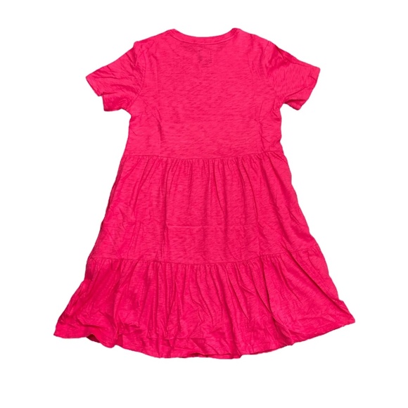 GAP Women's Soft Short Sleeve Crew Neck Tiered Dress - Picture 2 of 4